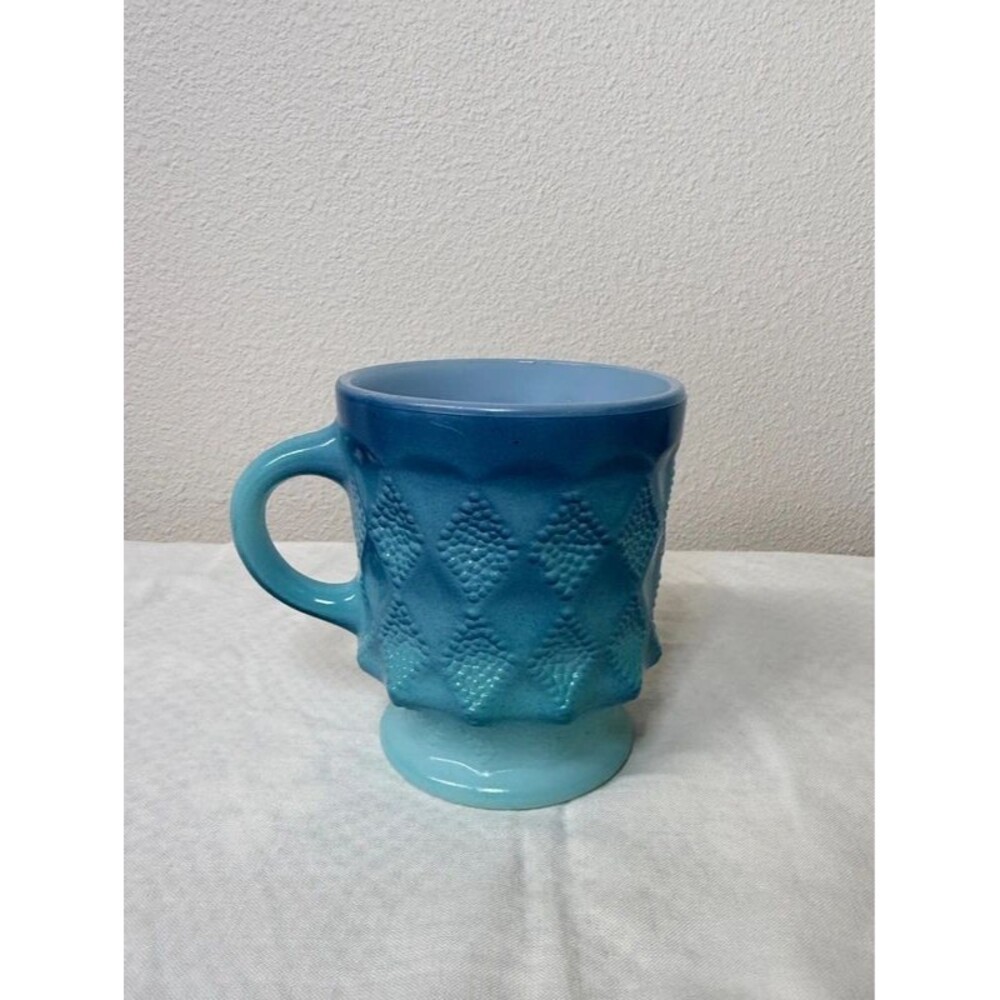 Vintage Fire-King Kimberly Blue Ombré Mug Anchor Hocking
